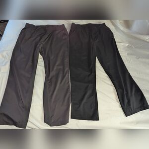 RoundTree & Yorke Work Play Performance Pants - Size XXL Lot Of 2 Black Gray